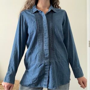 Vintage Denim Button Down Shirt